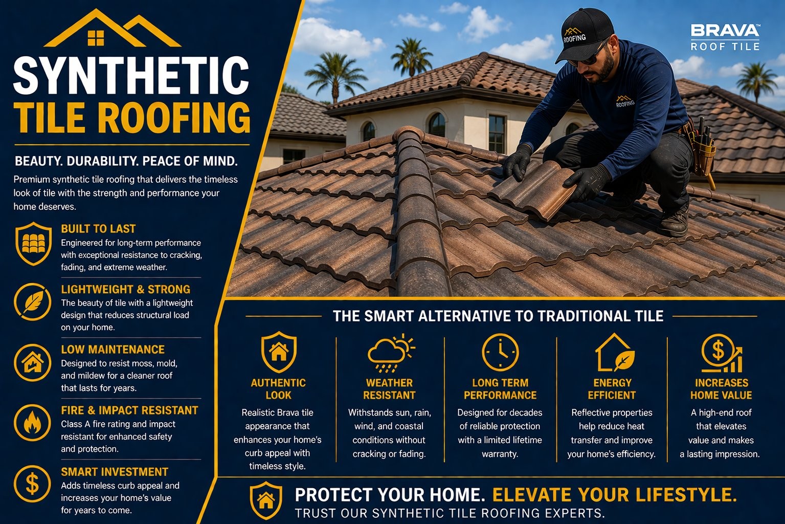 Synthetic Tile Roofing Sherman Oaks