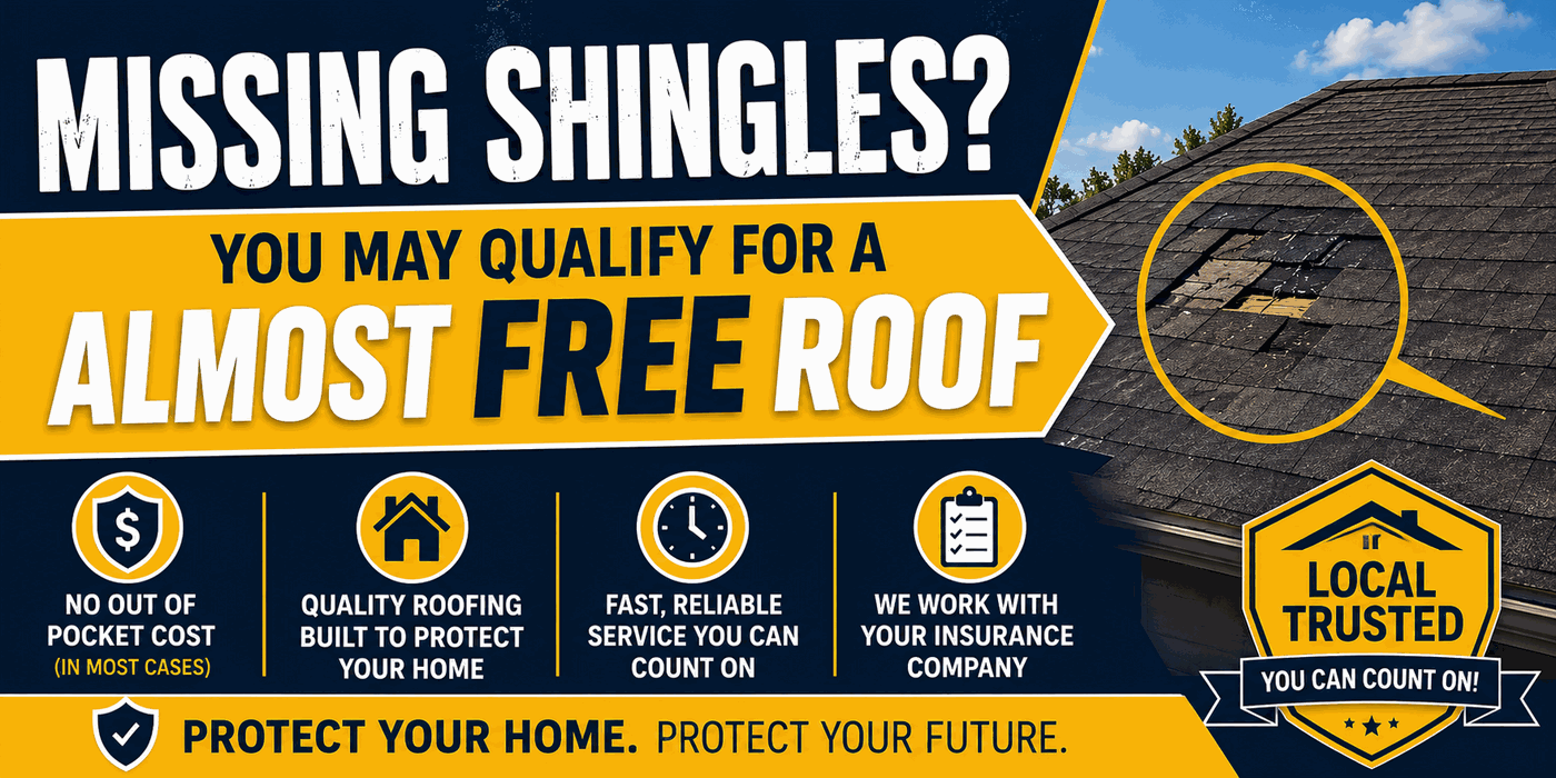 Missing shingles? You may qualify for an almost free roof - Whittier